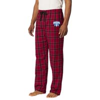 Young Men's Flannel Plaid Pants - Red
