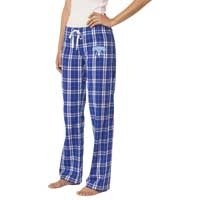 Ladies (Juniors) Flannel Plaid Pants - Royal