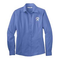 STAFF - Ladies Long Sleeve Twill Shirt - Ultramarine Blue